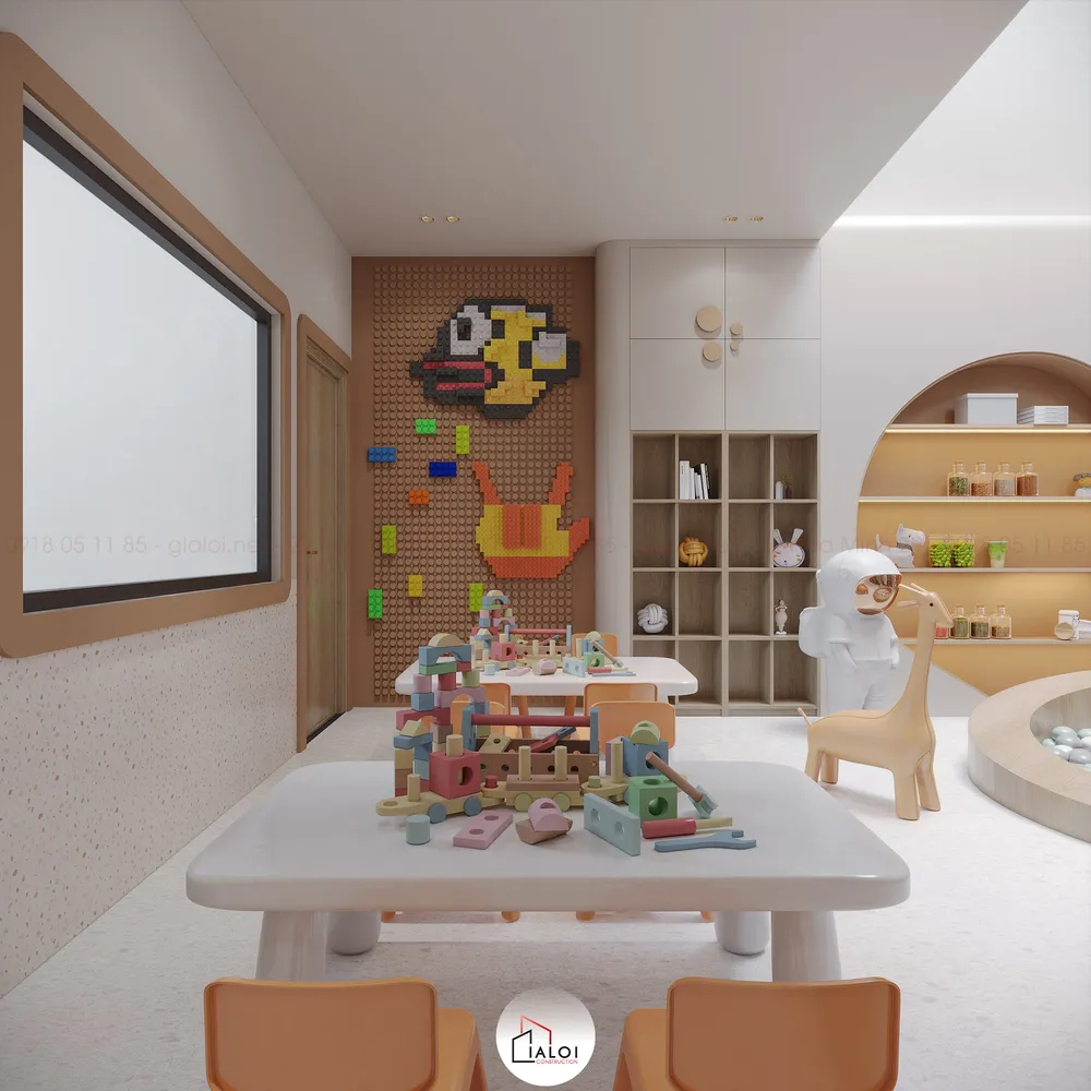 thiết kế nội thất trường mầm non Montessori - ECE view 2