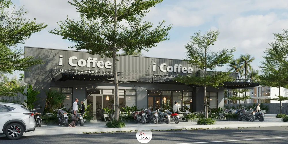 Thiết kế quán cafe đơn giản nhưng ấn tượng - iCoffee