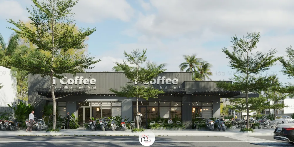 thiết kế quán cafe hiện đại - iCoffee