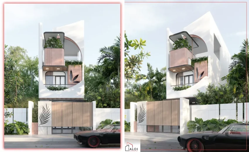 thiết kế nhà 2 tầng 1 tum A's House 2