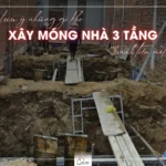 Xây móng nhà 3 tầng