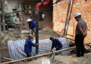 thi công móng nhà Minh's House