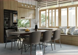 căn bếp biệt thự nhà vườn 2 tầng Dat's House